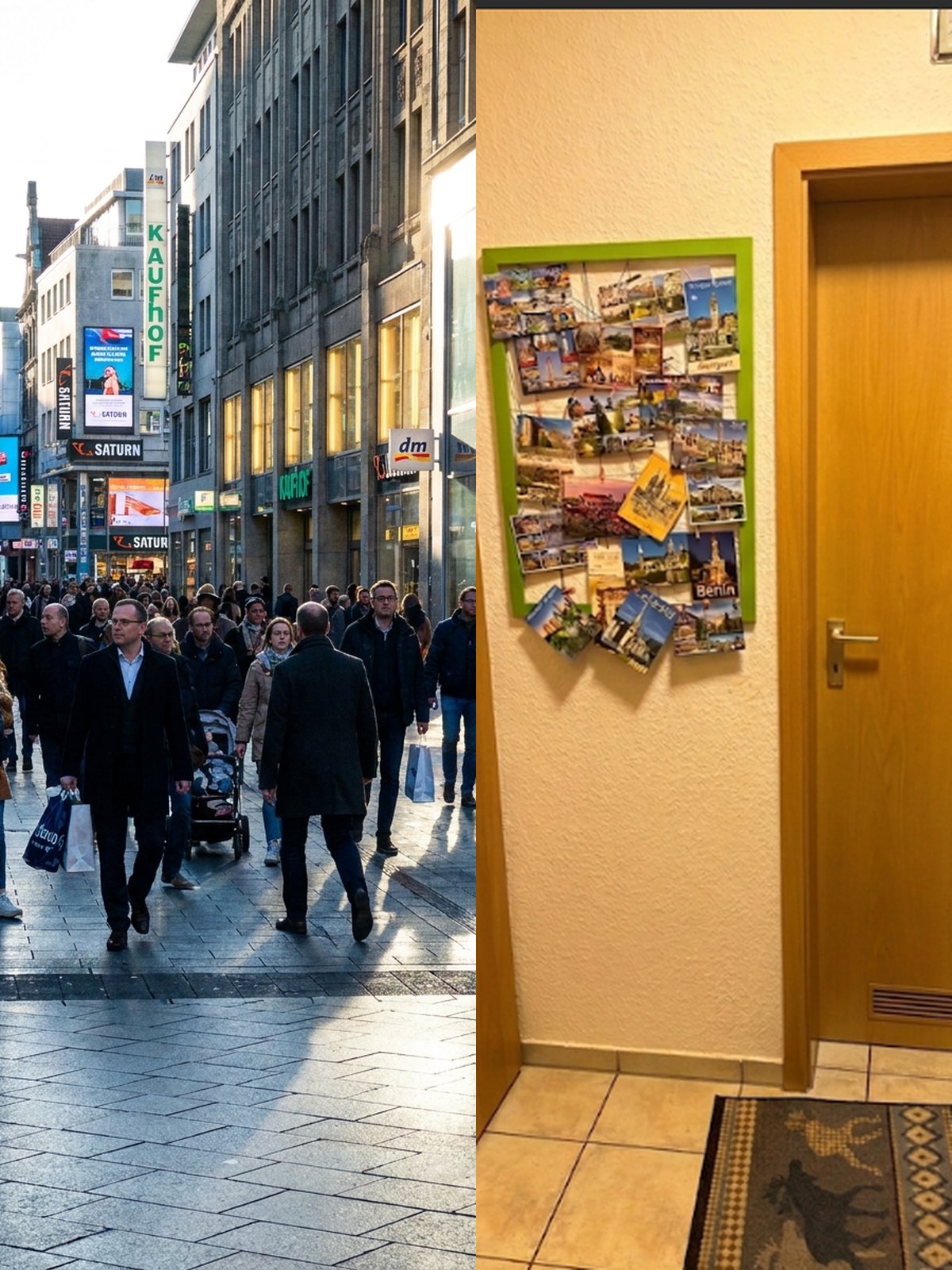 Falsch: Menschenmenge / schlechtes Licht