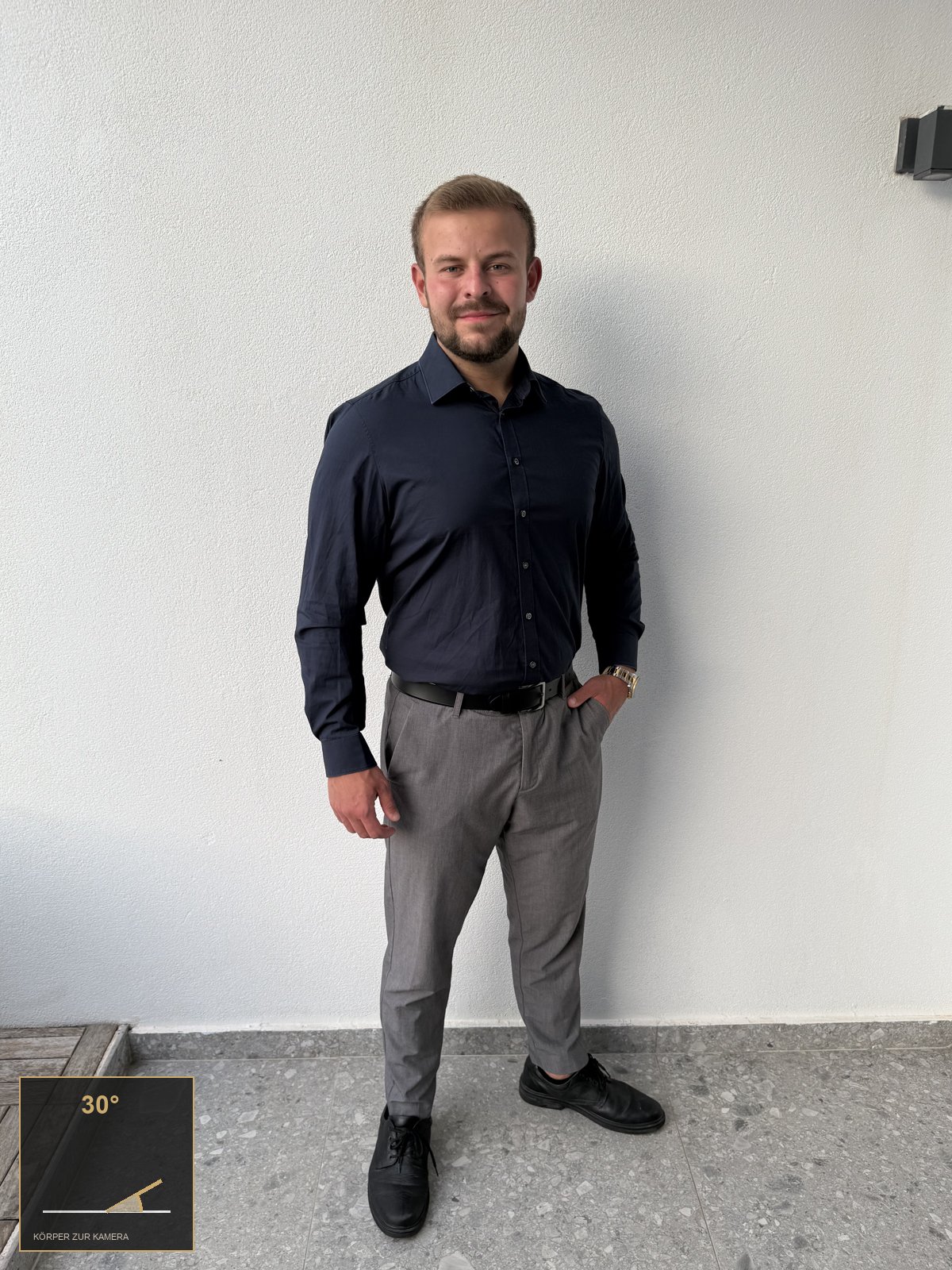 Richtig: 30° Gedreht